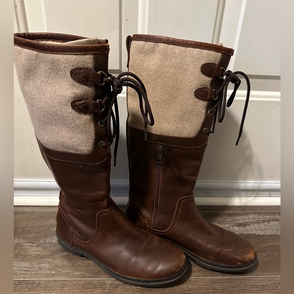 UGG Shoes - UGG Women's "Elsa" Knee High Boots In Chestnut  #1005578  US 9